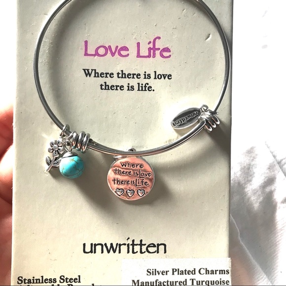 Unwritten Love Life Silver Plated Charms Bracelet - Picture 3 of 3